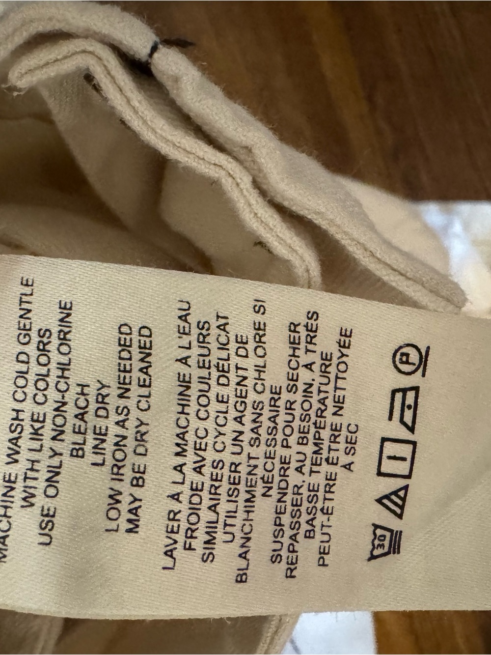 Maeve The Collette Cream Pants with Dark Contrast Stitching - Picture 9 of 9